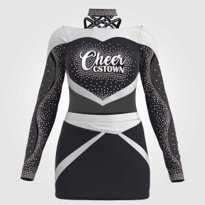 youth blue one piece cheer uniforms