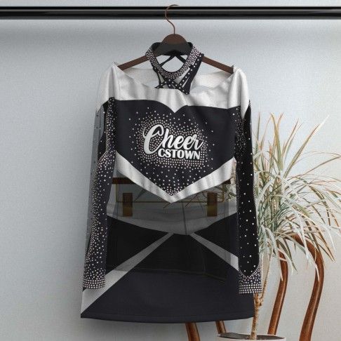 youth blue one piece cheer uniforms black 0
