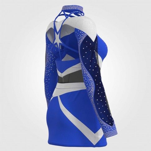 youth blue one piece cheer uniforms blue 6