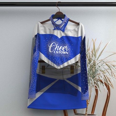 youth blue one piece cheer uniforms blue 0