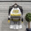 youth yellow modest cheerleading uniforms white