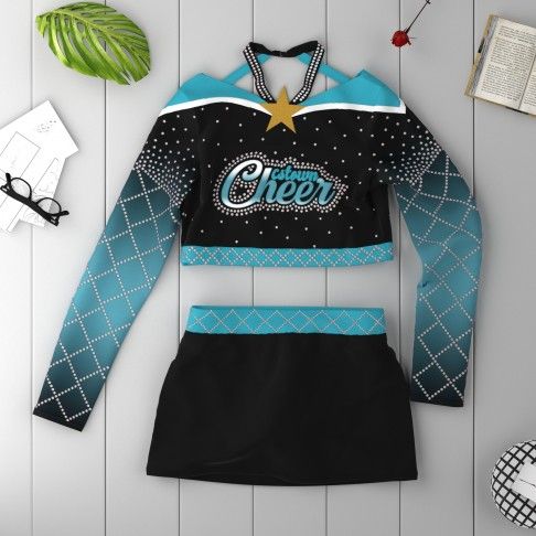 youth green vintage cheerleader costume black 1