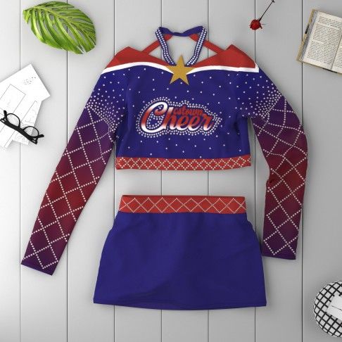 youth green vintage cheerleader costume blue 1