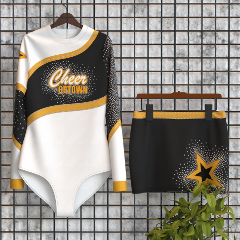 blue and yellow cheerleader long sleeve costume for 8 year olds gold 0