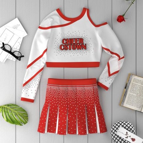 blue cheer competitive outfit red 1