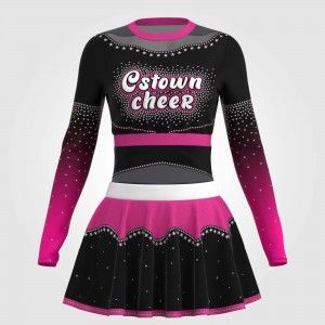 pleated pink cheerleader uniforms,cheerleading outfits for 10 year olds