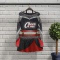 womens purple plus size cheerleading uniforms black