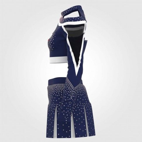 all star cheerleading diy uniforms blue 4