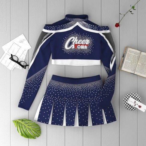 all star cheerleading diy uniforms blue 1