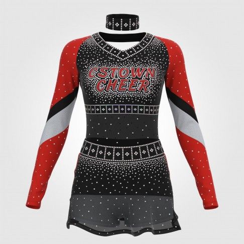 custom competition cheer uniforms red 0
