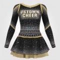 custom all star cheerleading uniforms black