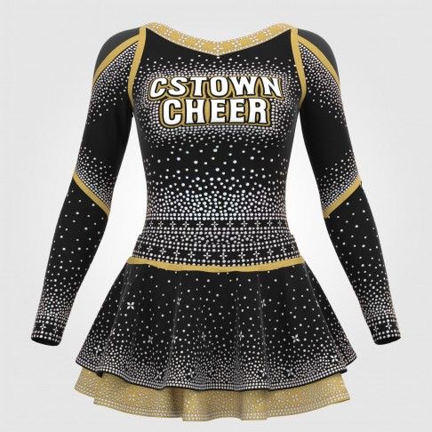 custom all star cheerleading uniforms black 0