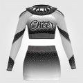 youth blue black and white cheerleading competitions uniforms black