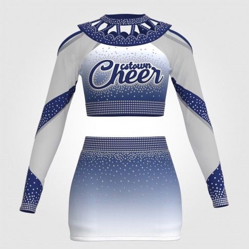 youth blue black and white cheerleading competitions uniforms blue 0