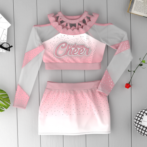 youth blue black and white cheerleading competitions uniforms pink 6
