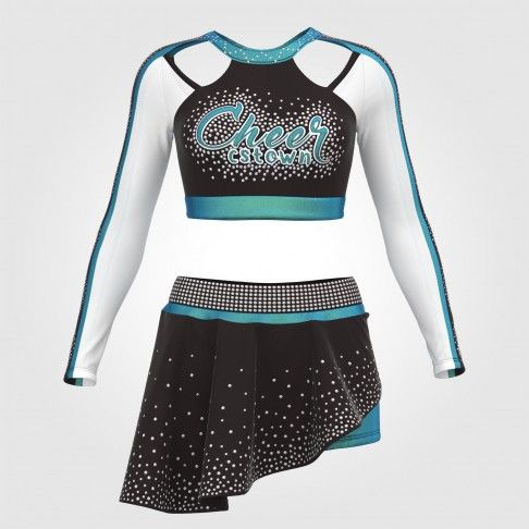 custom cheer leading competition shirts blue 0