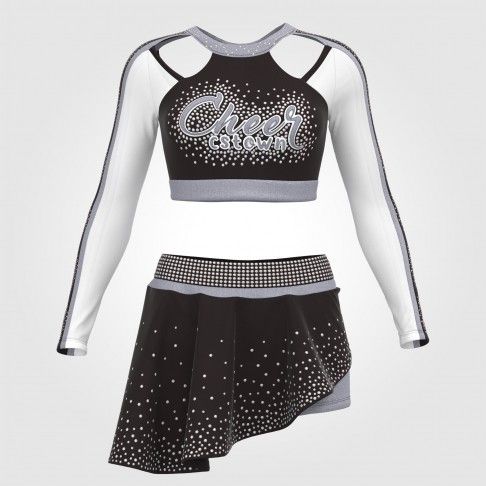 custom cheer leading competition shirts silver 0