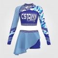 dance team custom cheer camp shirts blue