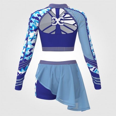 dance team custom cheer camp shirts blue 1