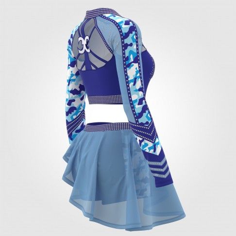 dance team custom cheer camp shirts blue 4