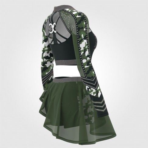 dance team custom cheer camp shirts green 4