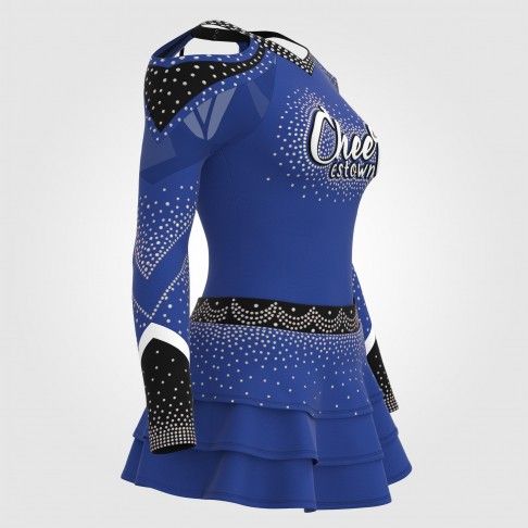 cheer championship shirts pink pleated cheerleading uniforms blue 3