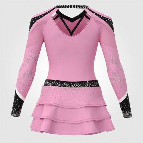 cheer championship shirts pink pleated cheerleading uniforms pink 1