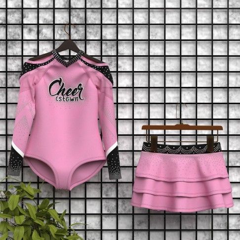 cheer championship shirts pink pleated cheerleading uniforms pink 5