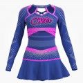 diy cheerleading competition uniform blue