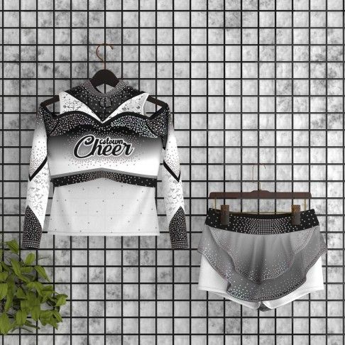 wholesale diy  cheerleading competition outfit black 5