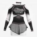 design your own orange competition cheer outfits black