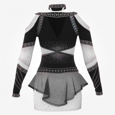 design your own orange competition cheer outfits black 1