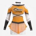 design your own orange competition cheer outfits orange