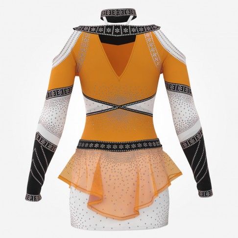 design your own orange competition cheer outfits orange 1