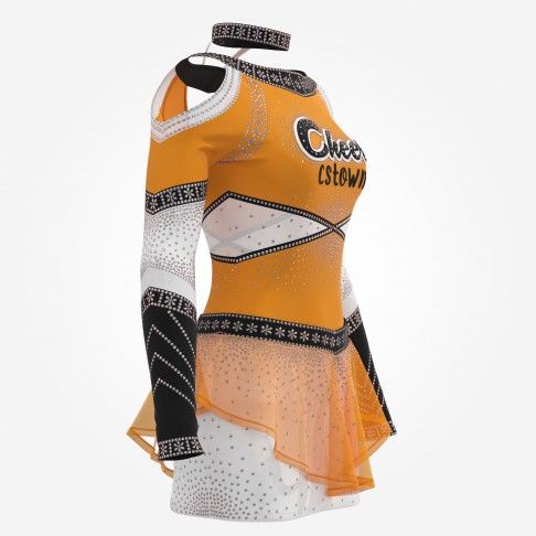 design your own orange competition cheer outfits orange 3