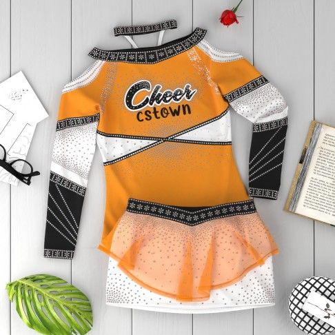 design your own orange competition cheer outfits orange 6