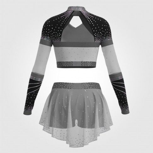 design pink cheerleading   outfit black 1
