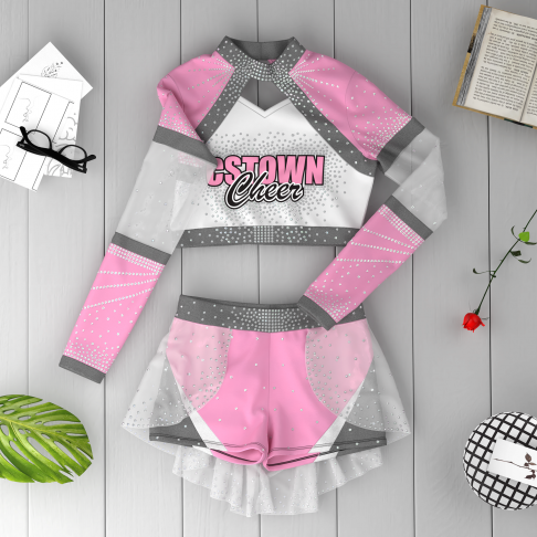 design pink cheerleading   outfit pink 6