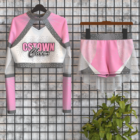 design pink cheerleading   outfit pink 5