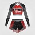 design pink cheerleading   outfit red