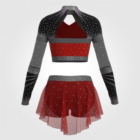 design pink cheerleading   outfit red 1