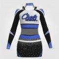 red white and blue cheerleading competition uniforms black