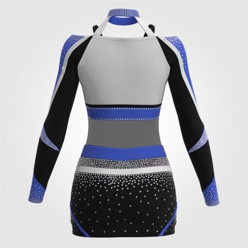 red white and blue cheerleading competition uniforms black 1