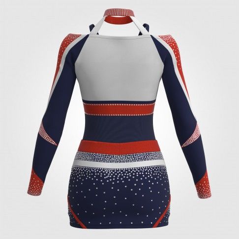 red white and blue cheerleading competition uniforms red 1