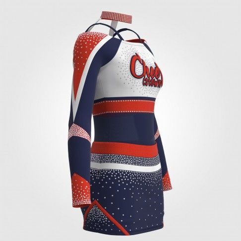 red white and blue cheerleading competition uniforms red 3