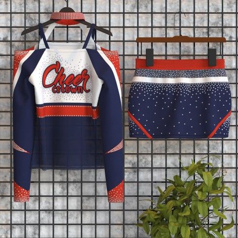red white and blue cheerleading competition uniforms red 5