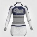 red white and blue cheerleading competition uniforms white