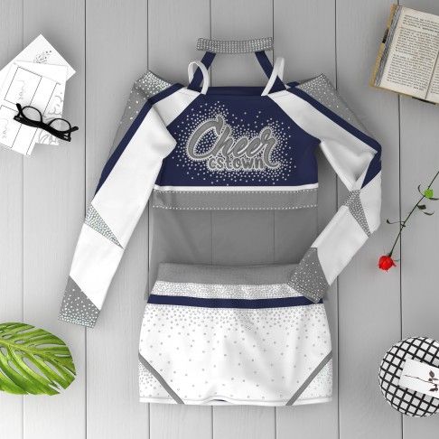 red white and blue cheerleading competition uniforms white 6