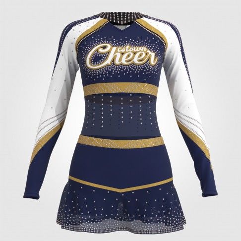 custom maroon and gold competition cheer uniforms blue 0