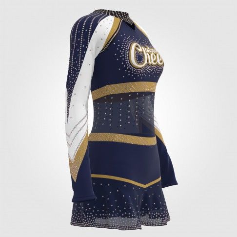 custom maroon and gold competition cheer uniforms blue 3